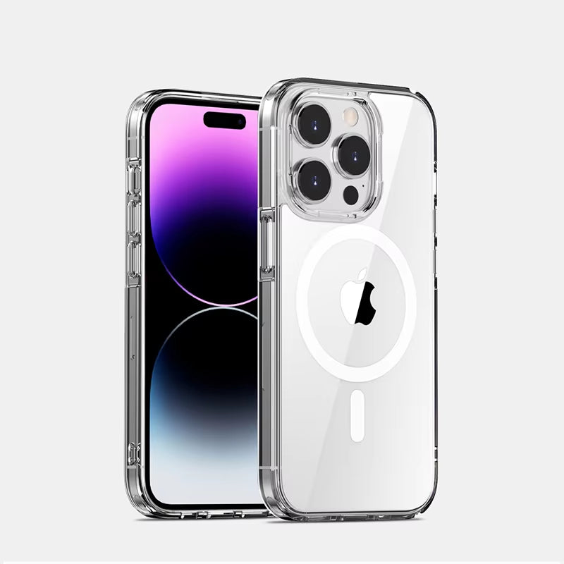 Strong Magnetic Magsafe Case for Iphone 16 15 14 13 12 11 Pro XS Max X XR SE 2 3 8 plus Mini Hybrid Hard Cover Silicone Shell