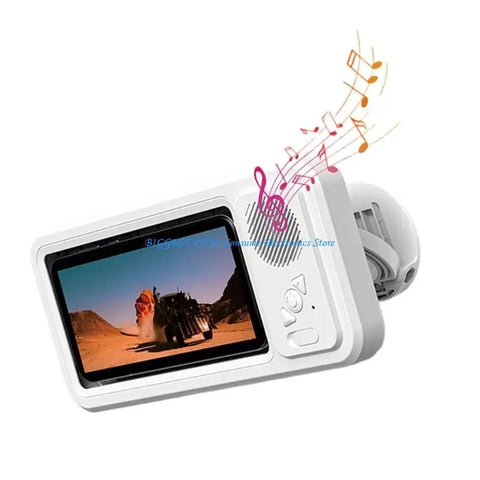 IPX4 Waterproof Bathroom Speaker Wireless Bluetooth-Compatible 5.0 Connection Phone Holder for Continuous Playtimes