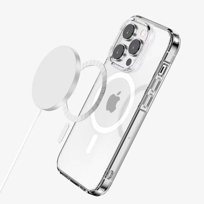 Strong Magnetic Magsafe Case for Iphone 16 15 14 13 12 11 Pro XS Max X XR SE 2 3 8 plus Mini Hybrid Hard Cover Silicone Shell
