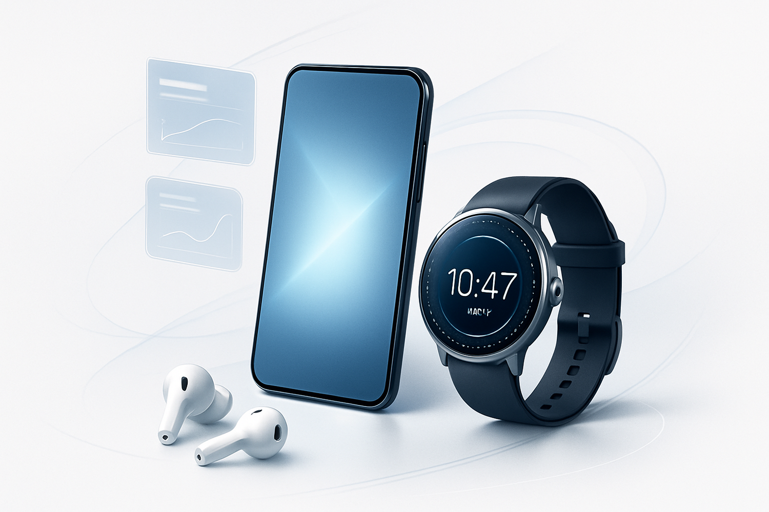 genere une belle image et sexy illustrant la technologie dans un fond blanc 